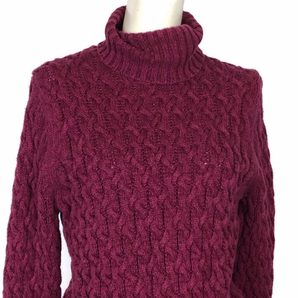 Valerie Stevens Purple Turtle Neck